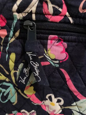 Retired Vera Bradley Hipster Crossbody Purse Bag Ribbons Pattern Breast Cancer thumbnail 3