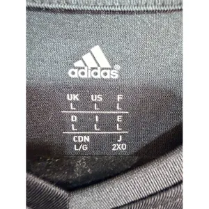 Adidas Chicago Blackhawks NHL Long Sleeve V-Neck Shirt Hockey Womens Large Black thumbnail 2