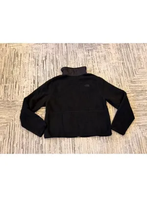 NEW The North Face women's large Black fleece jacket thumbnail 6
