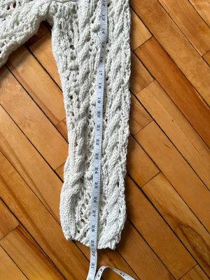 Cable Knit Cardigan Coquette‎ Comfortable Cozy Stretch Bohemian Beach Resortwear thumbnail 9