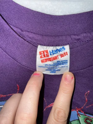 Hanes vintage size large purple seed pack shirt thumbnail 4