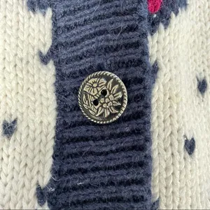 Vintage 90s Margules Cardigan Button Deep Vee Cotton Ramie S thumbnail 9