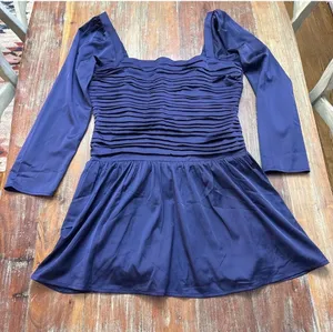 Abercrombie & Fitch Purple Emerson Drop Waist Mini Dress XL thumbnail 1