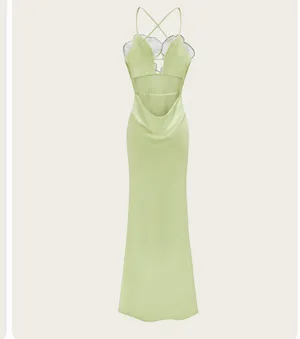 JW Pei Orchid Embroidered Dress - Light Green thumbnail 4