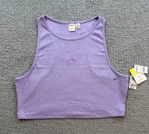 NWT Roxy x Kate Bosworth Surf.Kind.Kate Purple Ribbed Crop Tank Top XL thumbnail 1