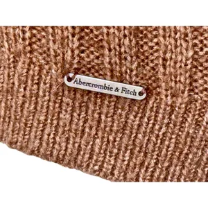 Abercrombie & Fitch Brown Ribbed Knit Long Sleeve Pullover V-Neck Sweater Size M thumbnail 6