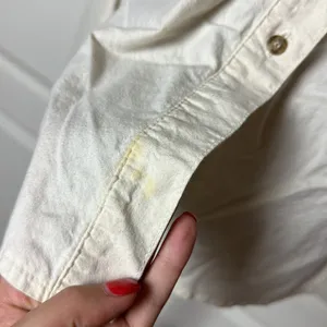 Vtg Cream Western Lace Button Up Long Sleeve High Low Unique Shirt thumbnail 8