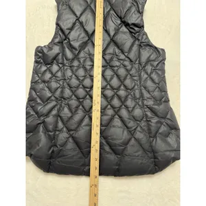 Athleta Womens Quilted Puffer Vest Full Zip Minimalist Black Size M thumbnail 8