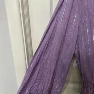 SUNDRESS Laura‎ Maxi Dress in lavender purple with stripe sequin detail XS/S thumbnail 5