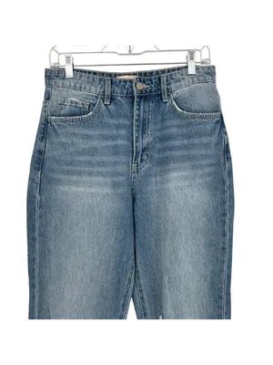 Altar'd State Vervet Distressed High Rise Jeans Size 28 90s Grunge Y2K Casual thumbnail 3