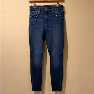 Women’s Mother The Looker Ankle Fray Jeans Wash 20,000 Leagues Under The Sea thumbnail 3