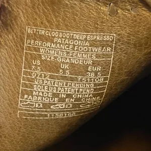 Patagonia Womens Better Clog Leather Ankle Boots Deep Espresso Brown #1267 thumbnail 4