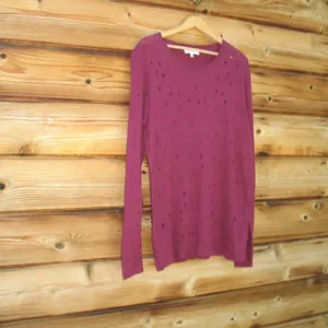 IRO Distressed Pullover Sweater Knit Top thumbnail 3