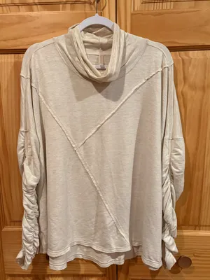 Free People FP Movement “Believe Layer" Long Sleeve off white women’s M thumbnail 1