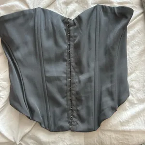 Princess Polly Charcoal Satin Corset Top 4 thumbnail 1