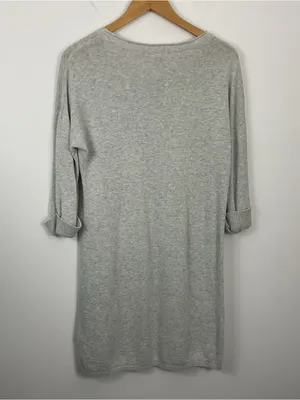 Garnet Hill Linen Organic Cotton Knit Shift Sweater Dress Womens Size XS thumbnail 4