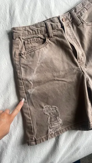 High Rise Denim Shorts Size 8 thumbnail 3