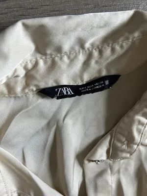 Zara Cream Button-Down Shirt thumbnail 2
