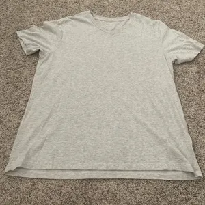 Old navy size large Heather Grey V-neck short sleeve t-shirt thumbnail 1