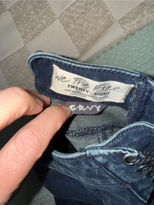 NWT We The Free CRVY Dark‎ Blue Women's Flared Jeans thumbnail 4