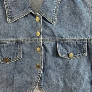 Vtg A-Class M Medium Jean Denim Vest‎ Collar Sleeveless Y2K 2000s Grunge Women’s thumbnail 3