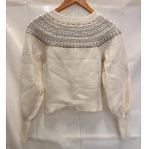 INTERMIX Ari Nordic Wool-Blend Sweater Small Cozy Christmas Fairisle Warm Winter thumbnail 5