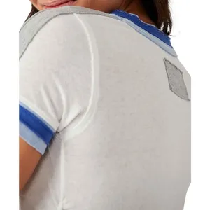 Free People We The Free Sporty Mix Tee White and Blue thumbnail 3