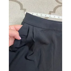 Lulus Kick It Black High-Waisted Trouser Pants Pleated Side Zip, Size Medium thumbnail 9