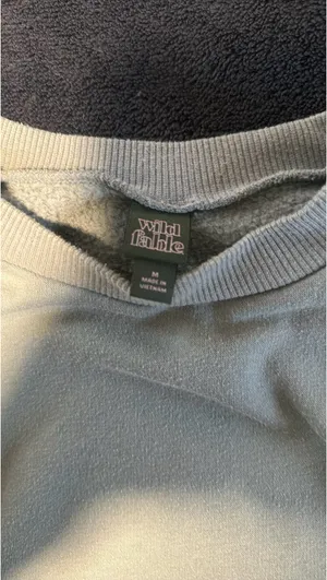 Wild Fable Sweater Crewneck Boxy Pullover Blue M thumbnail 2
