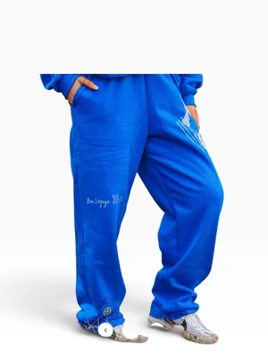 Southern Bliss Santorini patch sweat pants royal blue size Medium thumbnail 10