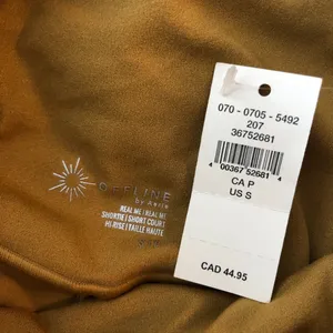 Offline By Aerie Real Me Shortie High-Rise Womens Shorts Brown S thumbnail 3