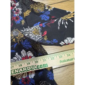 Anthropologie Dolan‎ Women Shirt Medium Ruffle Floral Red Romantic Tiered Boho thumbnail 6
