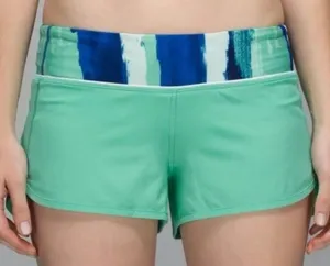 Lululemon Run: Speed Short Menthol Brush Harbor Blue Menthol Size 6 thumbnail 1