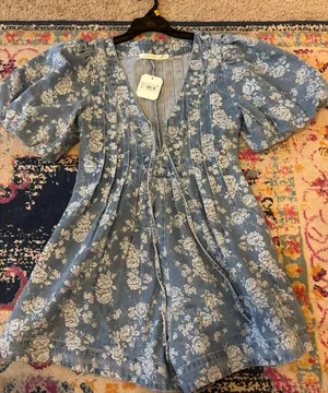 Altar'd State denim romper Blue Size XS thumbnail 2