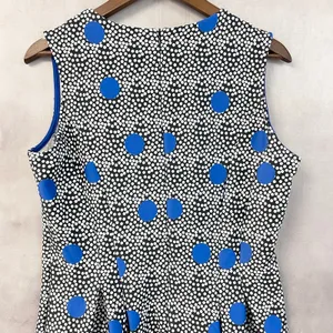 ISLE By Melis Kozan Bottomless Brunch Dress L Polka Dot Fit Flare Mod Pop Art thumbnail 6