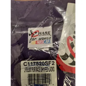 Vtg Chase Authentics Nascar Women's Polo Shirt "Fedex Racing" Size M Purple thumbnail 3