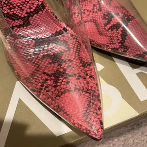 Nwot Cape Robbin Clear Transparent Pink Snake Pumps 9 thumbnail 10