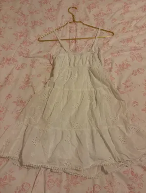Sim & Sam White babydoll spring dress thumbnail 5