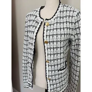 Nic+Zoe tweed sweater jacket size small thumbnail 6