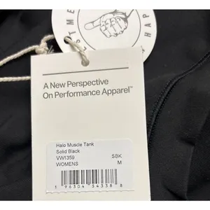 Vuori Halo Muscle Tank Solid Black Sz Medium Activewear Athleisure New thumbnail 4