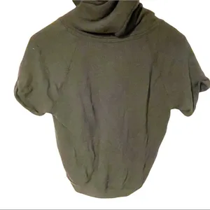 Abercrombie & Fitch Small Black Spellout Hooded Short‎ Sleeve Sweatshirt thumbnail 4