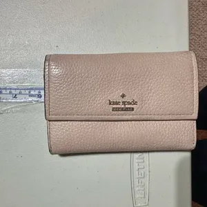 Kate Spade Blush Pink Neutral Leather‎ Tri-Fold Wallet thumbnail 13