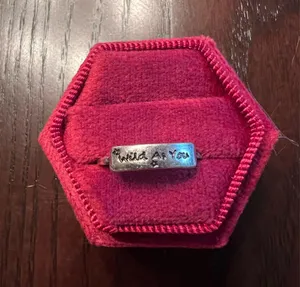Stainless Steel Silver Plated Western Style Ring Size 7 thumbnail 1