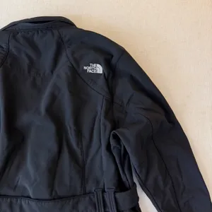 The North Face Apex Belted Softshell Trench Coat Jacket Womens Large Black thumbnail 7