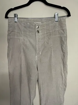 We The Free‎ People Jayde Cord High Rise Flare Cream Pants thumbnail 6