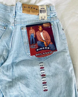 nwt 90s riders relaxed denim / 32 x 32 thumbnail 3