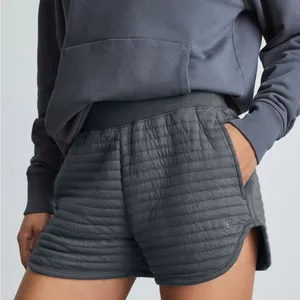 Everlane‎ Grey The Organic Cotton Quilted Short in Slate Size Small Pull On thumbnail 1