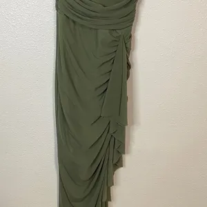 Elegant Asymmetrical Green Dress Saints & Secrets Size XS thumbnail 5