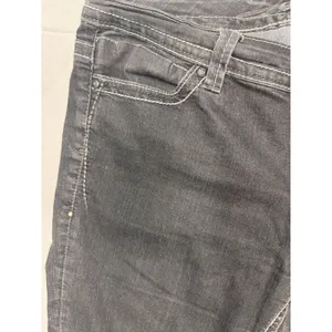 Seven For All Mankind Charcoal Bootcut Jeans Women's 14 White Stitching EUC thumbnail 5