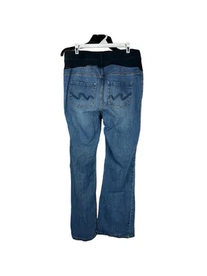 Oh Baby By Motherhood Maternity Bootcut Jeans Size Large Blue Stretch Denim thumbnail 7